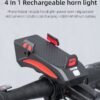 RockBros 4 in 1 Light 319B-01 ROCKBROS 4 In 1 Multifunctional Bike Light -319B Black Red
