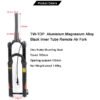 TW-TOP-01 TW-TOP MTB REAR ARCH Air Suspension Fork 27.5 with Remote, Magnesium Alloy Thru axle Boost 110mm