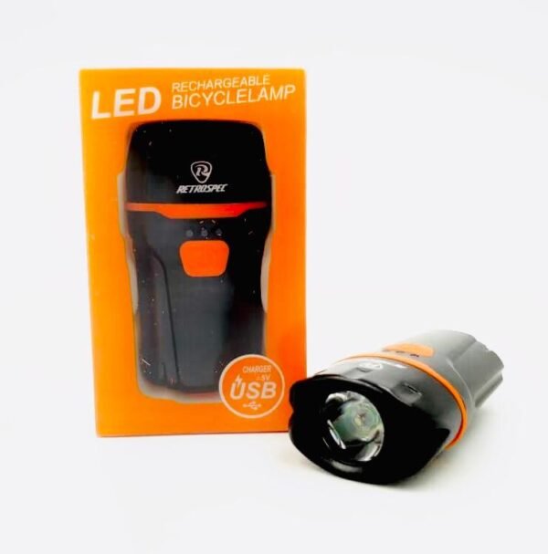 RETROSPEC  LED USB Bicycle Light 200 Lumens TK-10