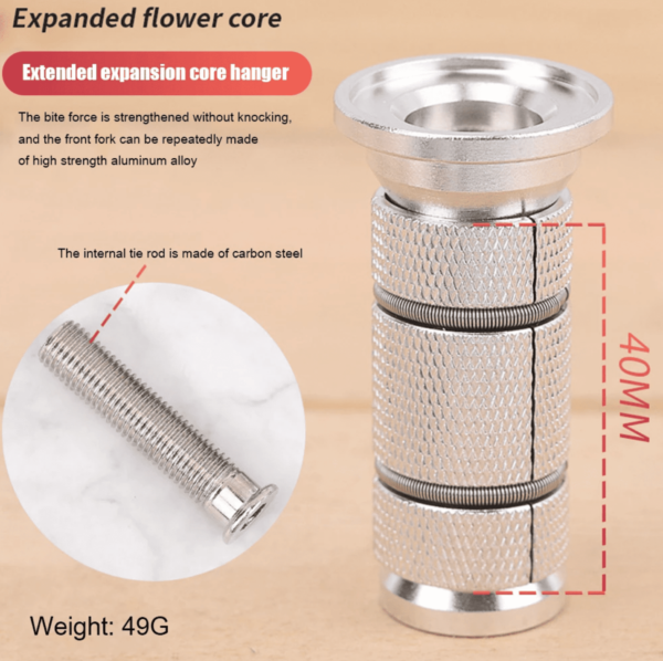 Carbon Fork Expanding 3 Section (flower) Headset Nut & Bolt - Image 4