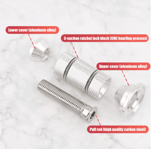 Carbon Fork Expanding 3 Section (flower) Headset Nut & Bolt - Image 5