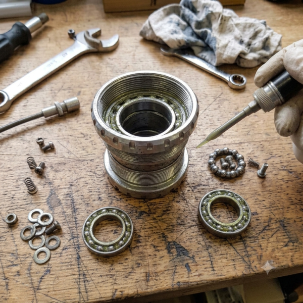 Bottom Bracket (Open Bearings) Greasing - Service