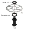 VXM Center Lock Adapter 03 Center lock Disc Brake Adapter 6 bolt For 9/12/15mm Bike Hub