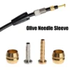 oil needle and sleeve 2 EZmtb Hydraulic Brake Hose Pro Teflon-Kevlar Set