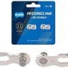 MissingLink KMC CL555R-Silver-01 KMC CL555R 11 Speed Re-Usable MissingLink Chain Link 2 pcs