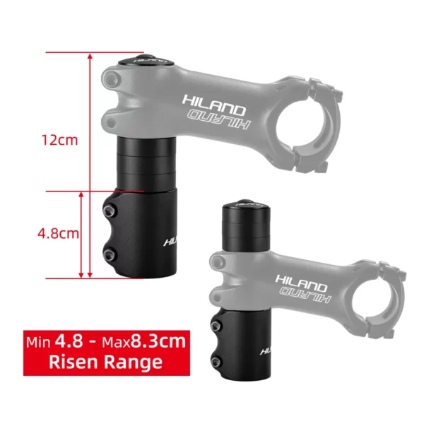 HILAND Bike Fork Stem Extender Raiser for MTB Mountain Bikes and Road Bikes