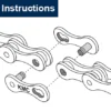 instructions-01 KMC CL555R 11 Speed Re-Usable MissingLink Chain Link 2 pcs