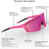 MOEG Kids Cycling Sports Sunglasses - Blue