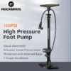ROCKBROS 160 psi Bicycle Floor Pump with Digital Gauge