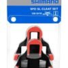 Shimanp SPD-L SM-SH10 - RED -02 Shimano Road Bike Cleats SPD-SL SH10 - 0 degrees float - Red
