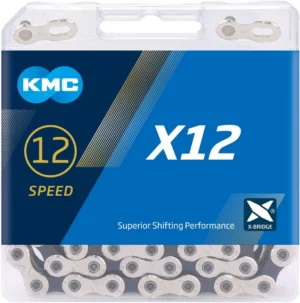 KMC X12 12 Speed Black Silver - 01 KMC X12 12 Speed Chain - Black/Silver 126 Links