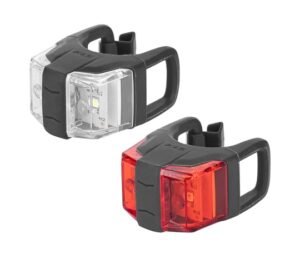 Twins II Anthracite Black LED Bicycle Lights