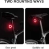 ROCKBROS Q1 Samurai Colorful Bike Tail Light Rechargeable