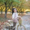 girl with beige bike Lanq L+ Grils Bike Kids Bicycles (14" & 16") - By Order