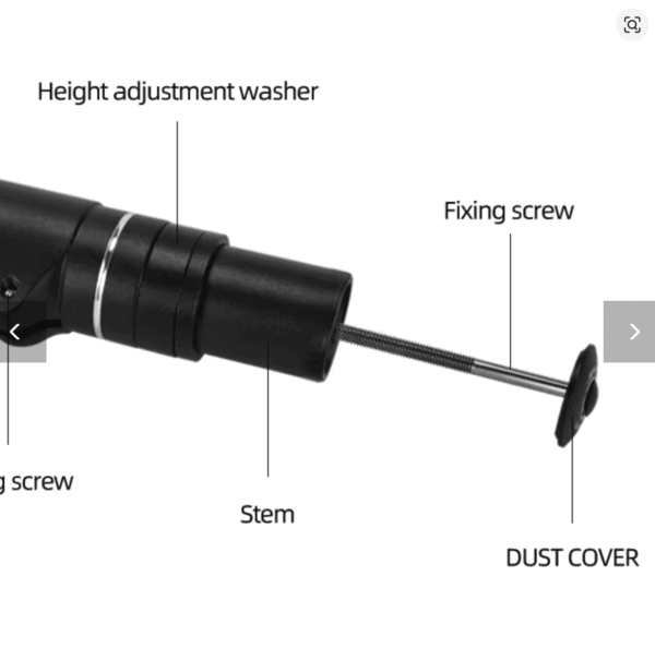 WAKE Bicycle Fork Stem Riser 125 mm Bike Stem Height Extender for Road Mountain Bike - Image 3