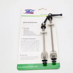 TW Bicycle Wheels Quick Release Skewer Set - Chrome/Titanium