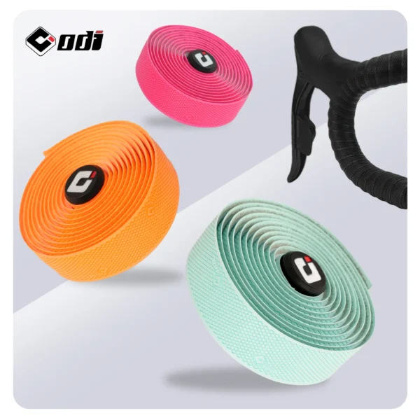 Odi Road Bike EVA Handlebar Tape Ultra Light Cleanable Bar Strap HT99 - Black