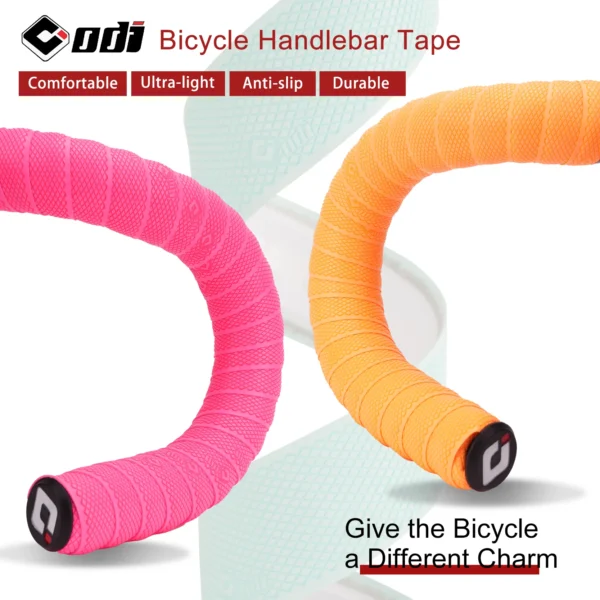 Odi Road Bike EVA Handlebar Tape Ultra Light Cleanable Bar Strap HT99 - Black
