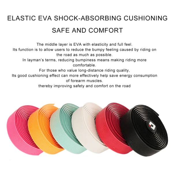 Odi Road Bike EVA Handlebar Tape Ultra Light Cleanable Bar Strap HT99 - Black