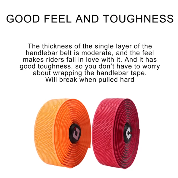Odi Road Bike EVA Handlebar Tape Ultra Light Cleanable Bar Strap HT99 - Black