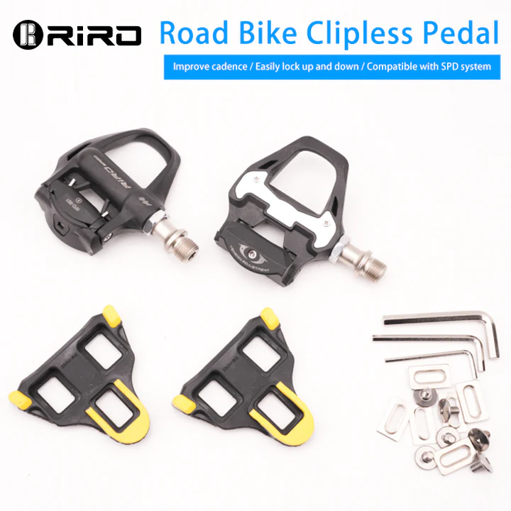 RIRO SL Road Bike Pedals 272g with SPD Cleats - Set