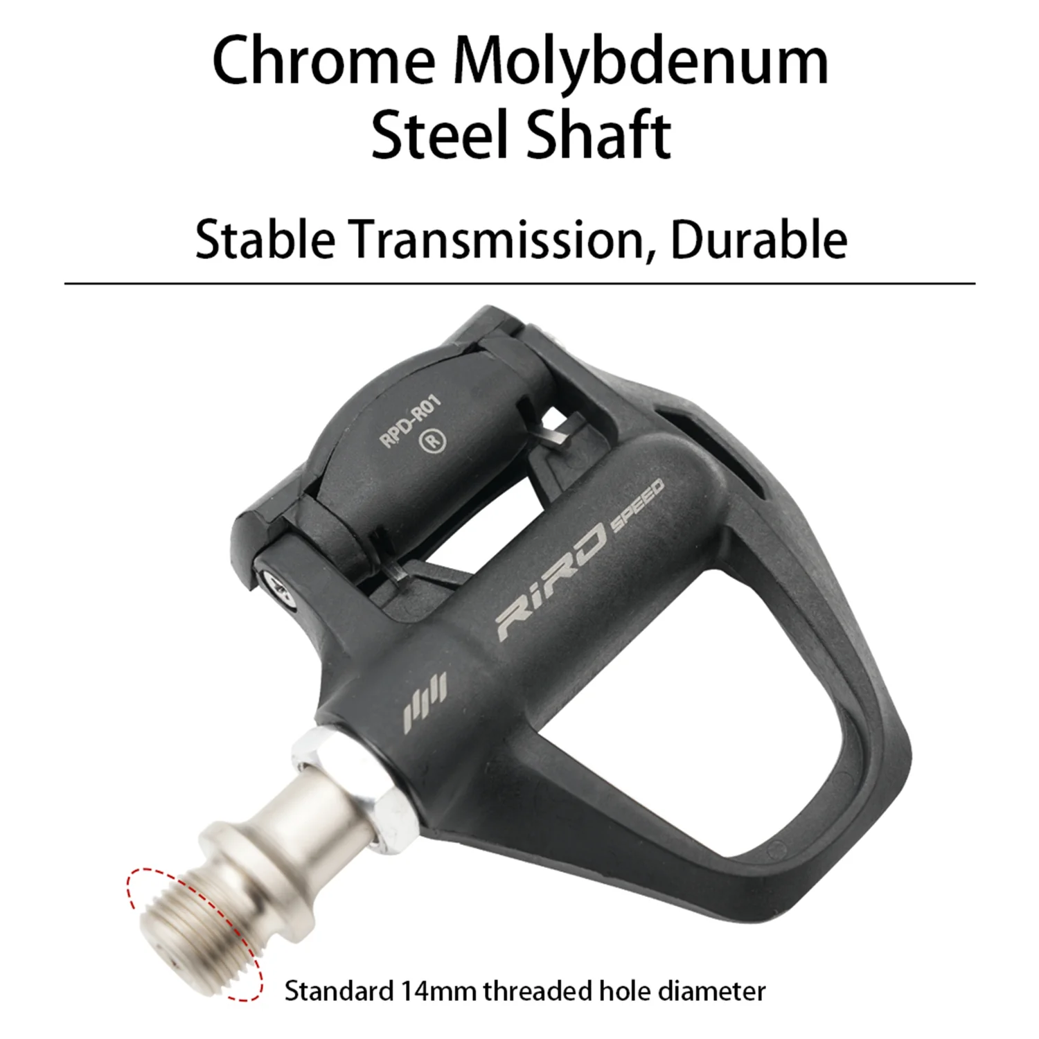 RIRO SL Road Bike Pedals 272g with SPD Cleats - Set - Image 4