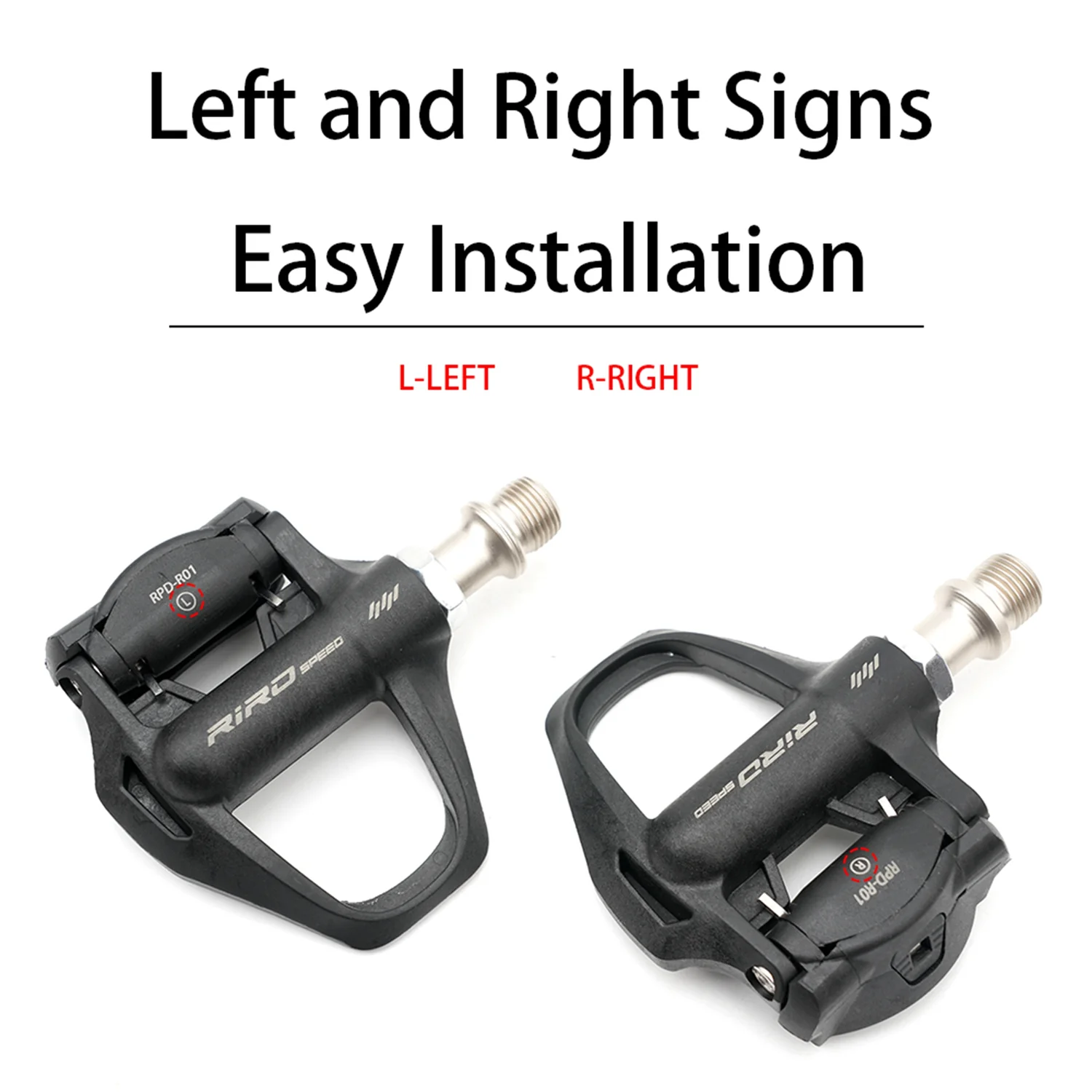 RIRO SL Road Bike Pedals 272g with SPD Cleats - Set - Image 3