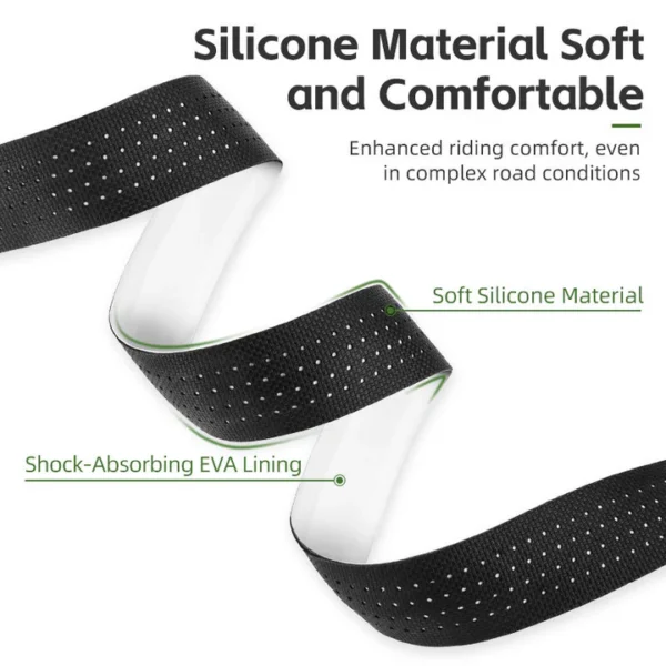 ROCKBROS Soft EVA Breathable Non-slip Bicycle Handlebar Tape - Black/White
