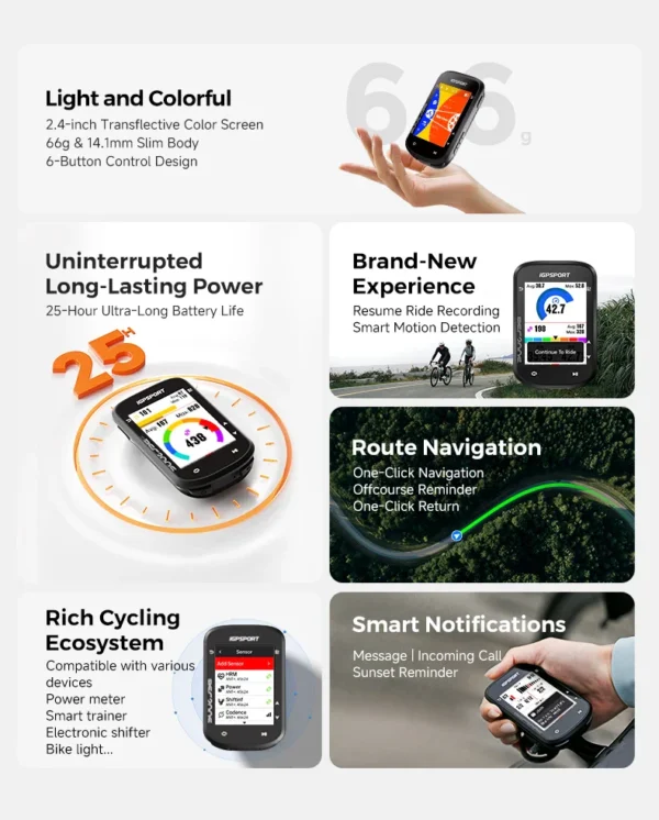 iGPSPORT BSC200S GPS Cycling Computer with Navigation – Cycle Omania