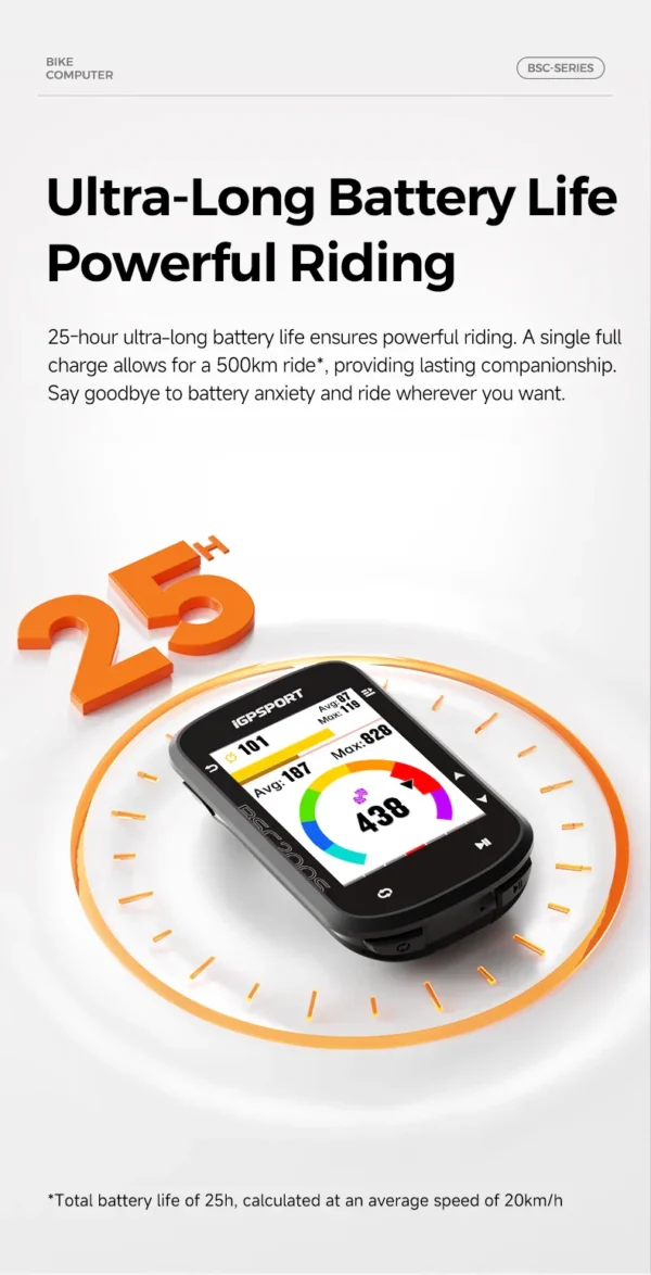 iGPSPORT BSC200S GPS Cycling Computer with Navigation