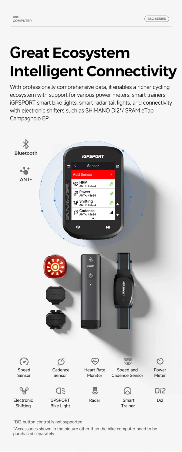 iGPSPORT BSC200S GPS Cycling Computer with Navigation
