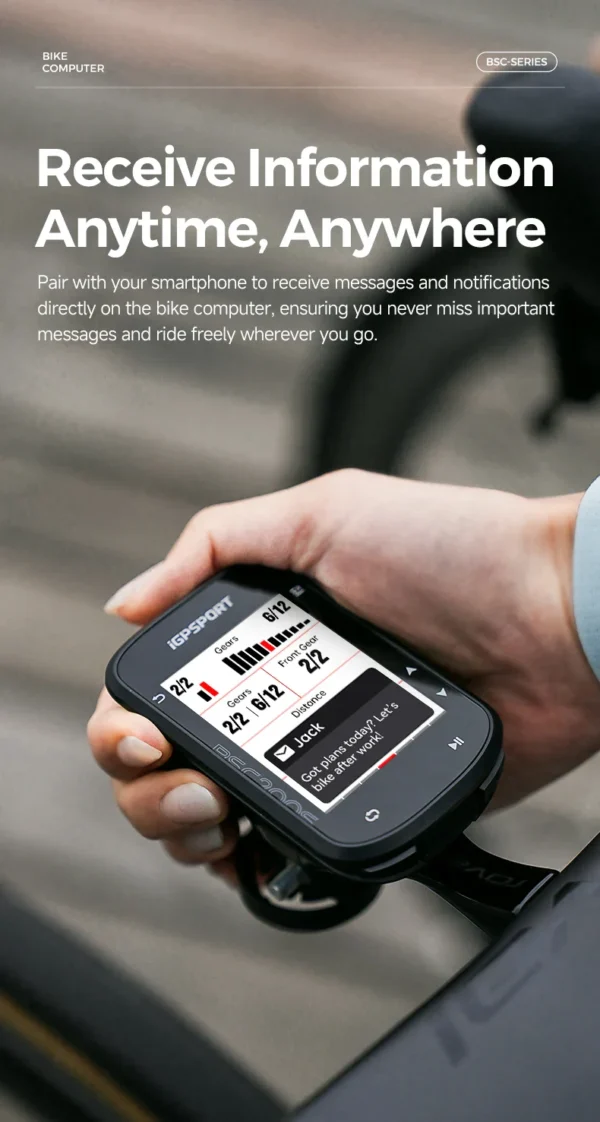 iGPSPORT BSC200S GPS Cycling Computer with Navigation