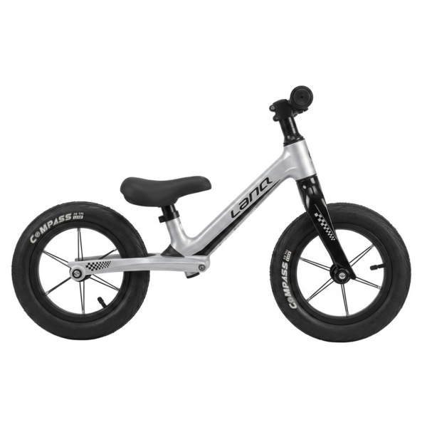 12" Balance Bike with mid suspension For Children From 1.5 to 5 years old - Silver