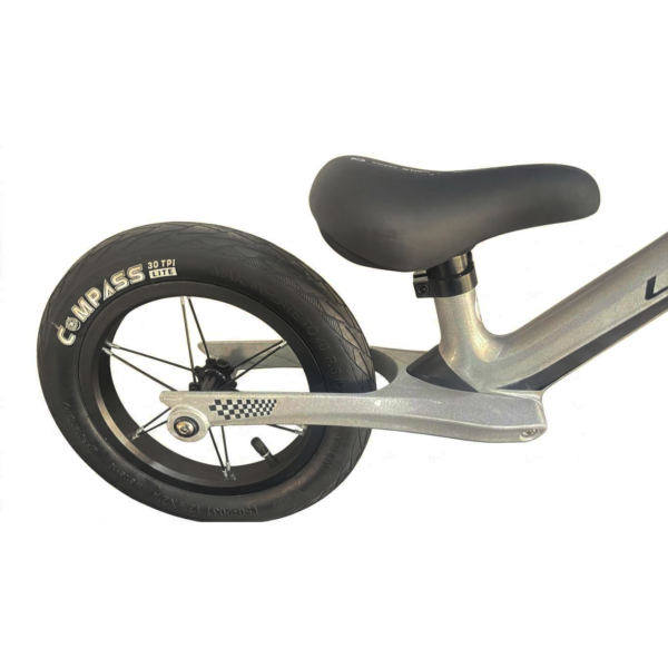 12" Balance Bike with mid suspension For Children From 1.5 to 5 years old - Silver