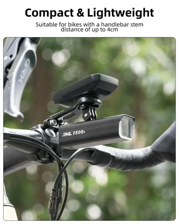 ROCKBROS Aluminum Bicycle Computer Mount Lightweight Bike Light Holder FK305