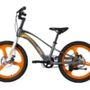 Lanq MG 2081 -Grey Orange - 05 LanQ MG Magnesium Alloy 20-inch Kids Bike 3-Spokes Grey/Orange - BY ORDER