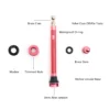 Ridenow Bike Presta Tubeless Valve Aluminum Alloy Core Removable for Road/Mountain Bike Tire 65mm
